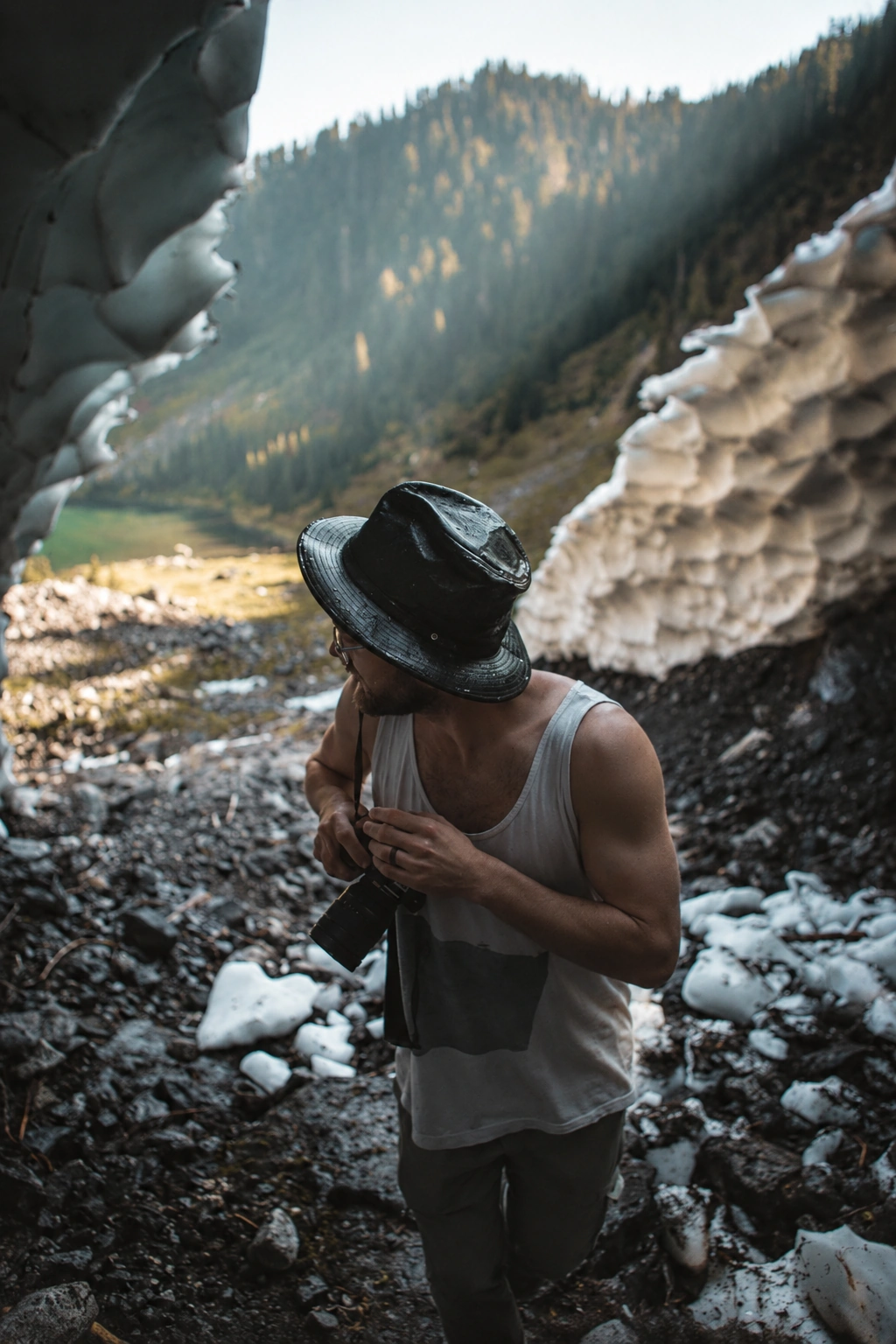 Eli Seekins outdoors in the mountains