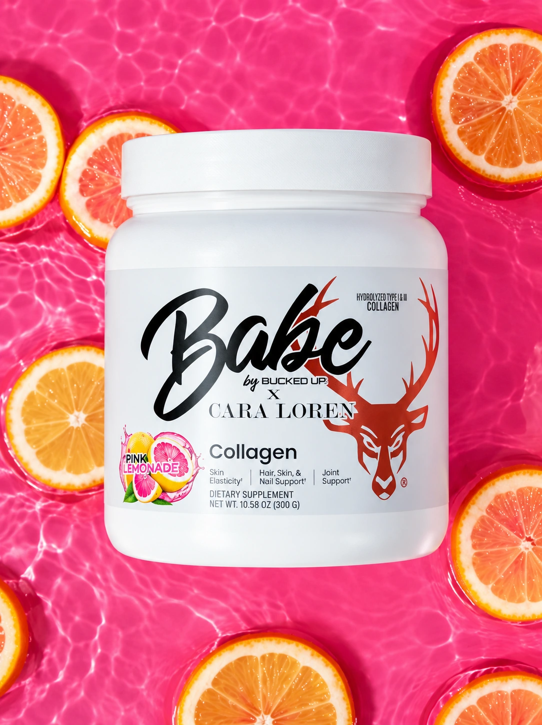 Bright pink product campaign image